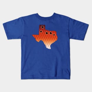 Texas Redfish Colors Red Drum Inspired Color Pattern Kids T-Shirt